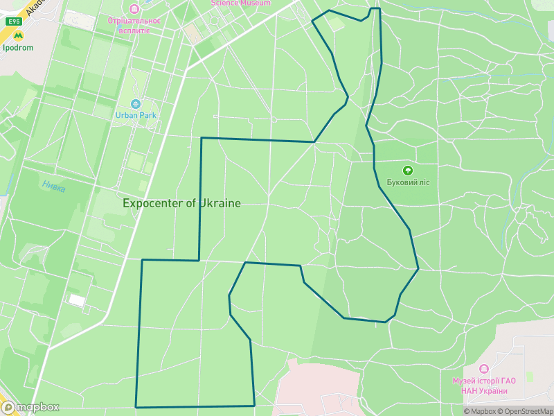 Попередній перегляд маршруту Лижні 6км