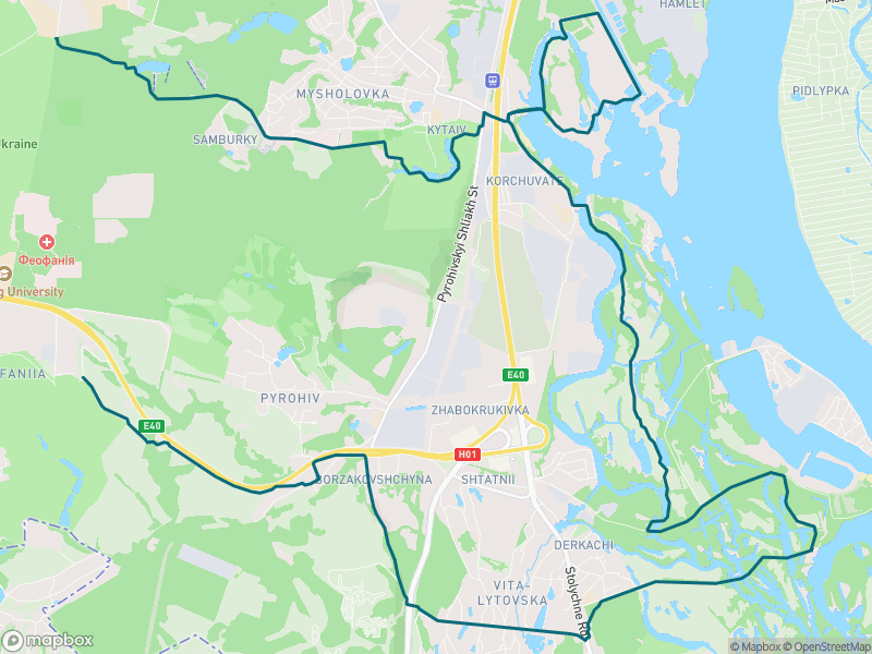 Попередній перегляд маршруту Жуків-водоспад